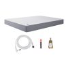Grounding Sheets, King Size, 95% Cotton + 5% Pure Silver Fiber, Earth Grounded Fitted Bed Sheets, with Grounding Cord & Tester