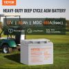 Rechargeable AGM Marine Battery, 12V 40AH, with 400A Discharge Current, Ideal for Mobility Scooters, Electric Wheelchairs, Go-Karts, and e-Bikes