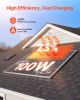 4PCS 100W Monocrystalline Solar Panels, 23% High-Efficiency Mono PV Module with Stable MC4 Output & Aluminum Frame
