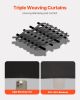 Blackout Curtains, 63 Inch Length 2 Panels Set, 42 Inch Wide Each, Thermal Insulated Blackout Light Blocking Drapes, with Grommets
