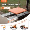 Portable Loading Ramps, 2 Pcs 47.2 x 8.5 in, Durable Aluminum Shed Ramp Set with Anti-Slip Holes, Compact Design and Easy Storage