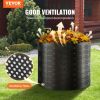 Compost Bin 220 Gallon, Outdoor Expandable Composter, Easy to Setup & Large Capacity Composting Bin, Fast Creation of Fertile Soil