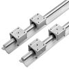 Linear Guide Rail Set, SBR16 800mm, 2 PCS 31.5 in/800 mm SBR16 Guide Rails and 4 PCS SBR16UU Slide Blocks