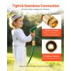 Garden Hose Quick Connect, 3/4 inch Male & Female, 200 PSI Heavy Duty Solid Brass Quick Connector, 2 Sets Garden Hose Fitting