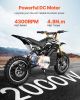 2000W Electric Brushless DC Motor Kit - 48V 4300rpm Motor with Upgraded Speed Controller and Throttle Grip Kit for Go Karts E-Bike Motorcycle Scooter