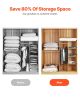 Vacuum Storage Bags, 10 Jumbo Space Saver Vacuum Seal Bags, Compression Airtight Space Bags, Zipper Sealer Bags for Clothes, Bedding, Blanket, Pillows