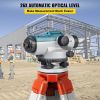 Automatic Optical Level 26X Optical Auto Level Kit High Precision Height/Distance/Angle Level Measure Builders Level with Magnetic Dampened Compensato