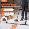 36-Inch Magnetic Sweeper with Wheels, 55 lbs Capacity, with Telescoping Magnetic Pickup Tool, Adjustable Handle