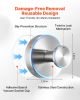 Suction Cup Hooks for Shower, 2-Pack No Drill Stainless Steel Hooks, Suction Cup Shower Towel Hanging Hook, for Bathroom Wall, Kitchen, Glass