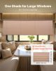 RV Blinds, 62 in x 32 in, RV Pleated Shades, Polyester Fabric, Easy to Clean and Install, Privacy Protection and Sunlight Blocking, for Camper