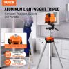 Laser Level Tripod, ¼ x 20 Thread Mount, 27.36-68.11 inch Height Adjustment with Integrated Level Bubble Lightweight Laser Scanner Stand