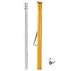Aluminum Grade Rod, 9-Feet/8ths 3 Sections Telescopic Measuring Rod, Double-Sided Scale 1/8in Leveling Rod Stick