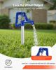 Frost Proof Yard Hydrant, 6.22FT Freeze-Proof Outdoor Faucet with 48" Bury Depth, 3/4" NPT Pipe Connection, Lever Handle + Handwheel