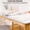 Plastic Table Cover, 45"x100"x0.06", Transparent PVC Table Protector, Rectangle Clear Desk Mat