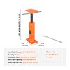 House Floor Jack, 12"-16" Height Range, 9700 lbs Max Load Capacity, Adjustable Support Beam Basement Jack Post Pole for Leveling