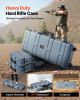 Hard Rifle Case, Lockable Rifle Case with Pre-cut Foams, 40 in Gun Storage with Wheels