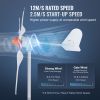 800W Wind Turbine Generator, 12V Wind Turbine Kit, 3-Blade Wind Power Generator with MPPT Controller