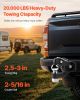 Pintle Hook, 20000 lbs Towing Capacity, Trailer Hitches Receiver Hook Combination 2-5/16-inch Hitch Ball