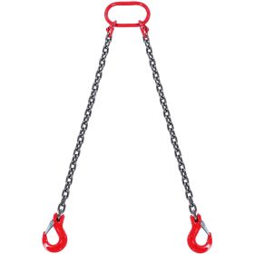 Chain Sling, 5/16 inch x 5 ft Lifting Chains with Hooks, G80 Engine Chain Hoist Lifts, 6600 lbs/3 Ton Capacity Lifting Sling Chains for Engine Hoist