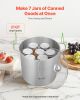 21 QT Canning Pot with Rack and Lid, Stainless Steel Waterbath Canner with Dual Handle and Glass Lid, Compatible with All Cooktops: Induction, Gas