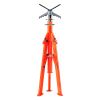 Pipe Stand, 2500LBS Heavy Duty Pipe Jack Stands, 27.2"-52" Height Adjustable V Head Pipe Stand, 45# Steel Folding Jack Stand for 1/2-12 inches Pipes