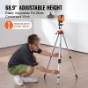 Laser Level Tripod, ¼ x 20 Thread Mount, 27.36-68.11 inch Height Adjustment with Integrated Level Bubble Lightweight Laser Scanner Stand