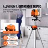 Laser Level Tripod, ¼ x 20 Thread Mount, 27.36-68.11 inch Height Adjustment with Integrated Level Bubble Lightweight Laser Scanner Stand