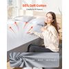 Grounding Sheets, King Size, 95% Cotton + 5% Pure Silver Fiber, Earth Grounded Fitted Bed Sheets, with Grounding Cord & Tester