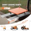 Portable Loading Ramps, 2 Pcs 47.2 x 8.5 in, Durable Aluminum Shed Ramp Set with Anti-Slip Holes, Compact Design and Easy Storage