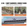 8 inch x 100ft Solar Panel Bird Guard, Critter Guard Roll Kit with Rust-proof PVC Coating, Solar Panel Guard with 50pcs Tire Wires