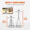 RV Stabilizer Jacks, 4 Pack Aluminum RV Leveling Jacks, RV Stack Jacks for RV Travel Trailer Camper, Single Screw Jack Support up to 6000 Lbs