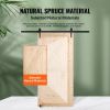 Barn Door and Hardware Kit, 42" x 84" Wood Sliding Barn Door, Smoothly and Quietly, Barn Door Kit with 8-in-1 Floor Guide and Door Handle