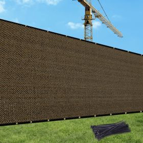 Prohibited From Sale On Amazon XISHAN Fence 5'X25' Dark Green,Dark Grey,Brown HDPE 130 Grams (Option: 5X2ft-Brown)