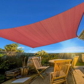 Prohibited From Sale On Amazon XISHAN 8'X10' Light Grey, Rust Red,Dark Grey HDPE Sunshade Sail, 160 Grams (Option: 8X10ft-Rust Red)