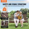 Wooden Porch Swing 4.5 ft, Patio bench swing for Courtyard & Garden, Upgraded 880 lbs Strong Load Capacity